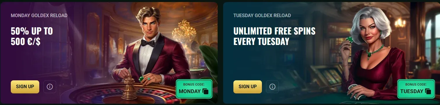 Goldex bonus